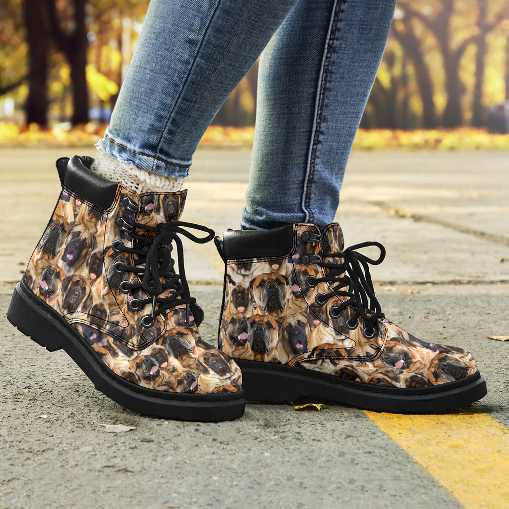 English Mastiff Full Face all weather boots