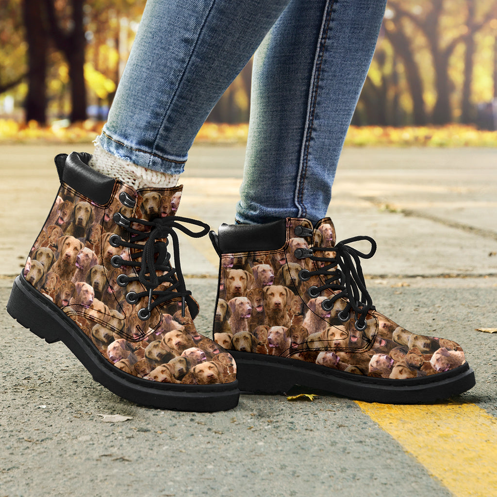 Chesapeake Bay Retriever Full Face all weather boots