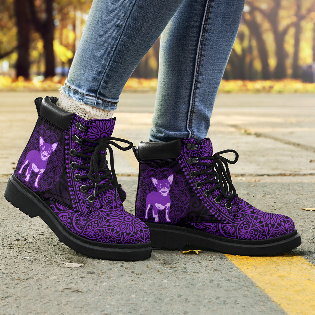 Chihuahua Mandala all weather boots