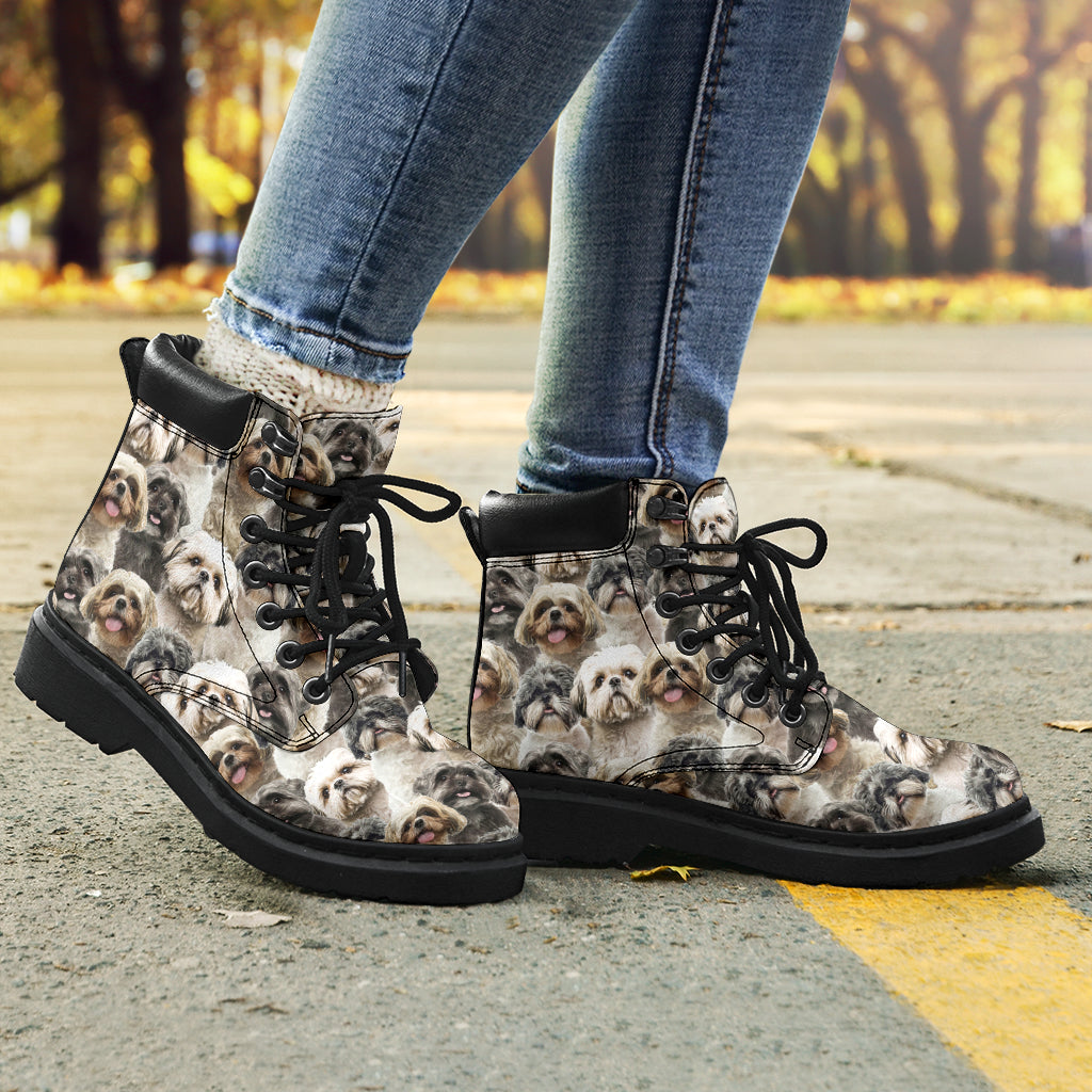 Shih Tzu Full Face all weather boots