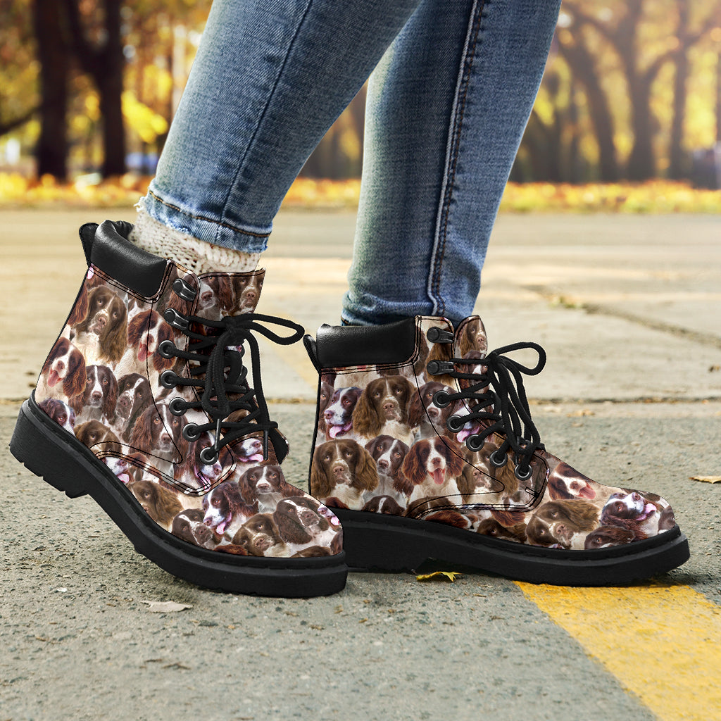 English Springer Spaniel Full Face all weather boots
