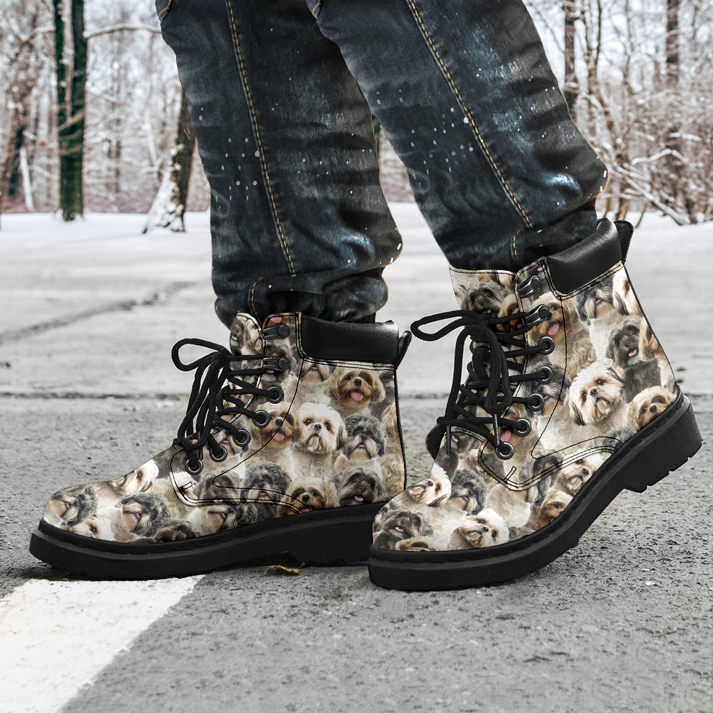 Shih Tzu Full Face all weather boots