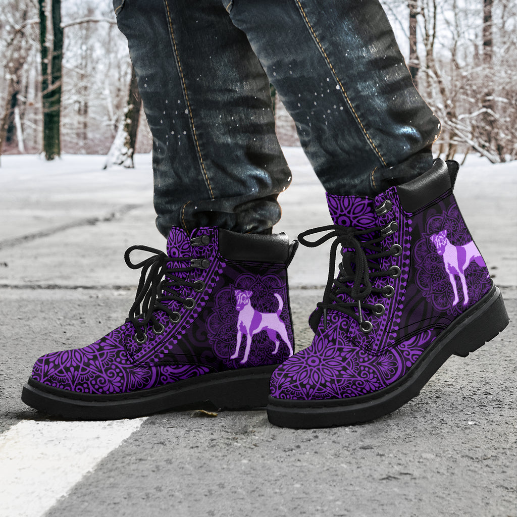 Smooth Fox Terrier Mandala all weather boots