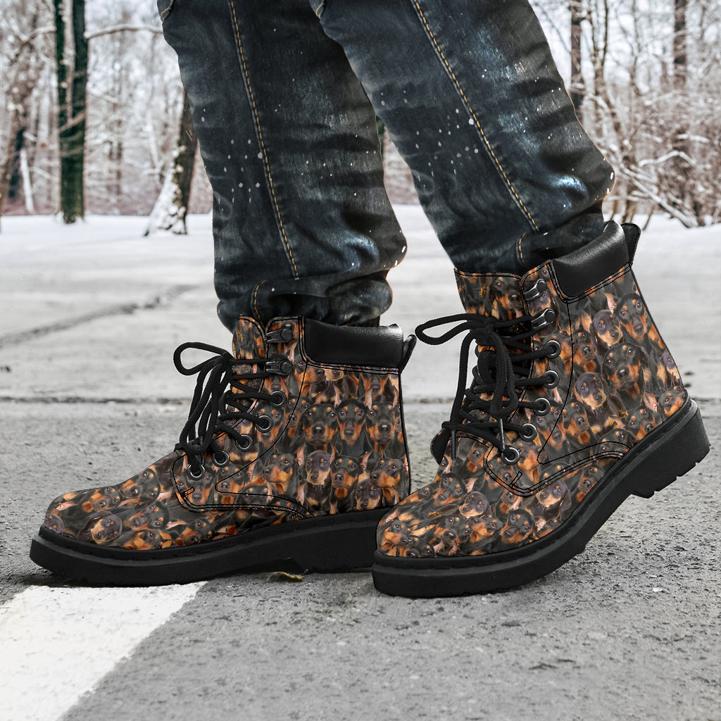 German Pinscher Full Face all weather boots