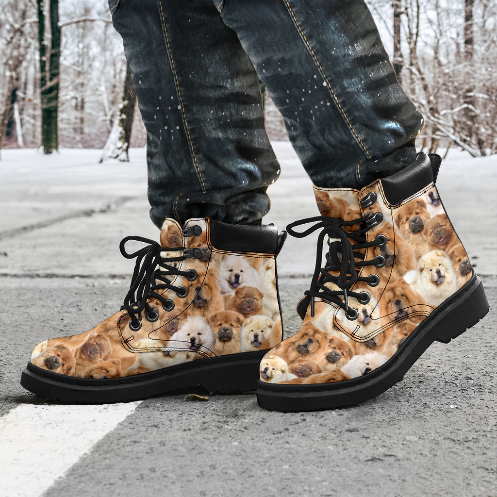 Chow Chow Full Face all weather boots
