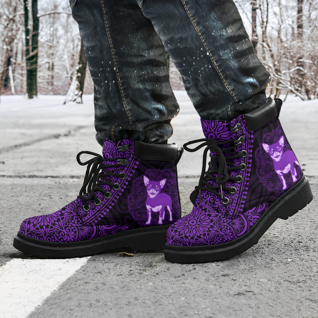 Chihuahua Mandala all weather boots
