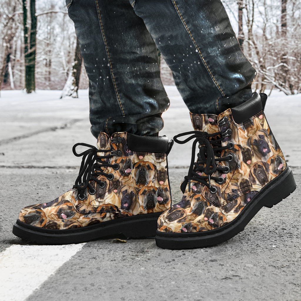 English Mastiff Full Face all weather boots