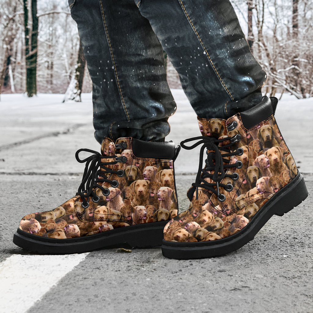Chesapeake Bay Retriever Full Face all weather boots