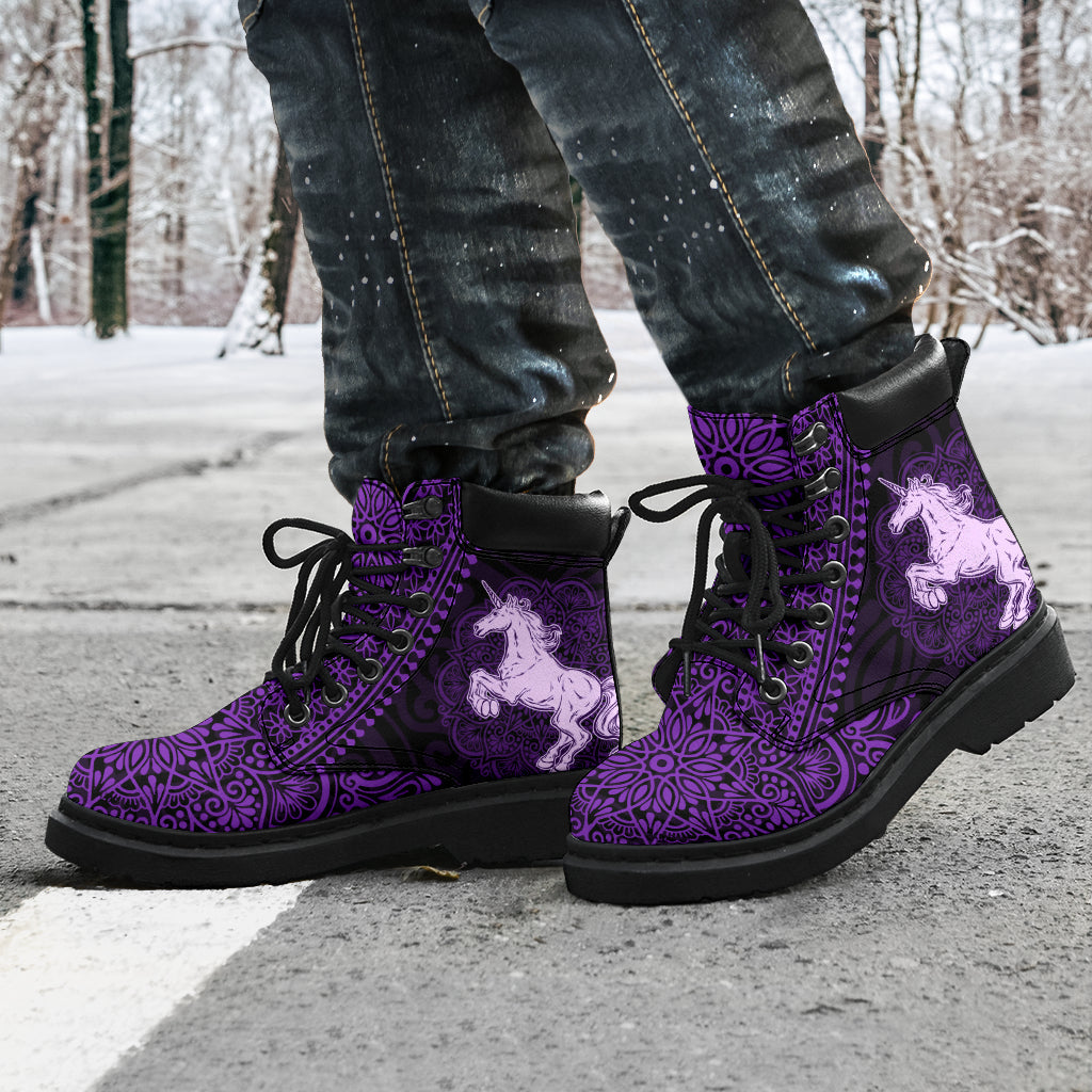 Unicorn Mandala all weather boots