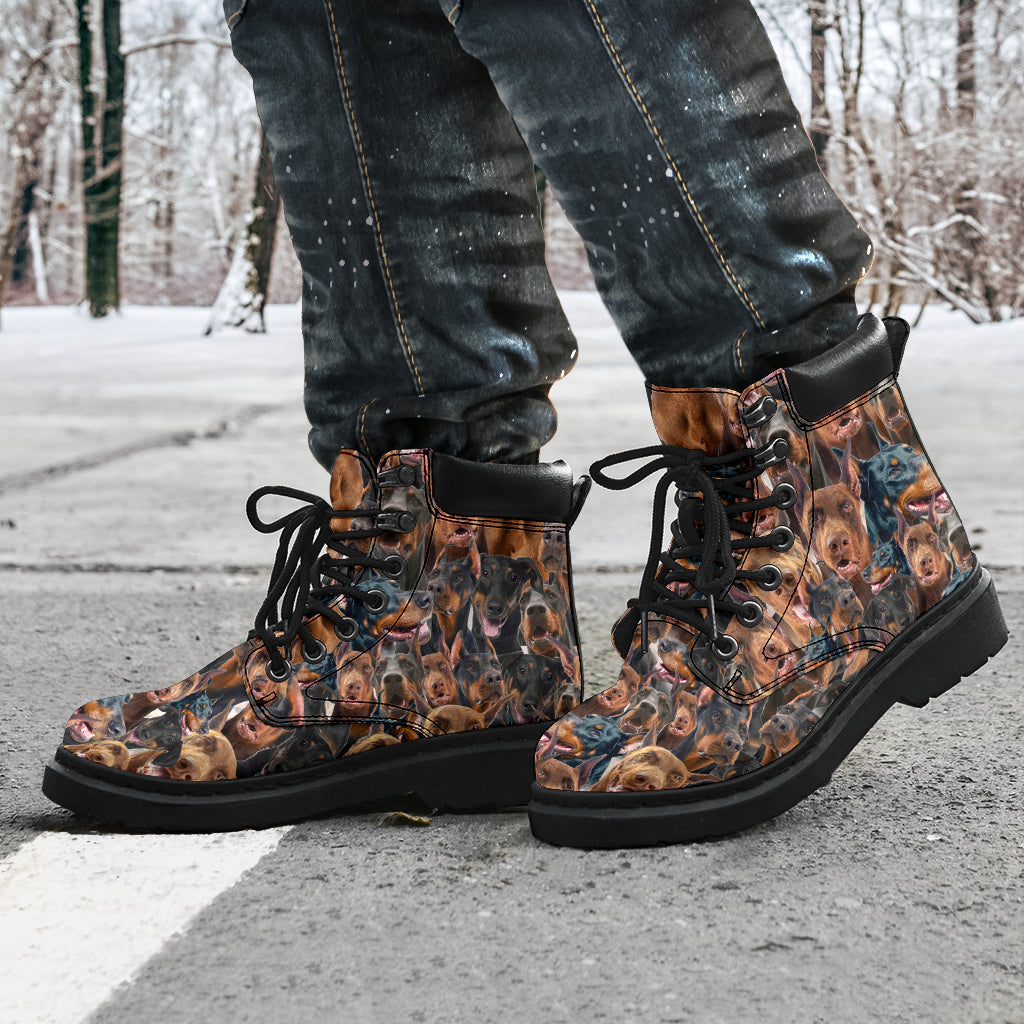 Doberman Pinscher Full Face all weather boots