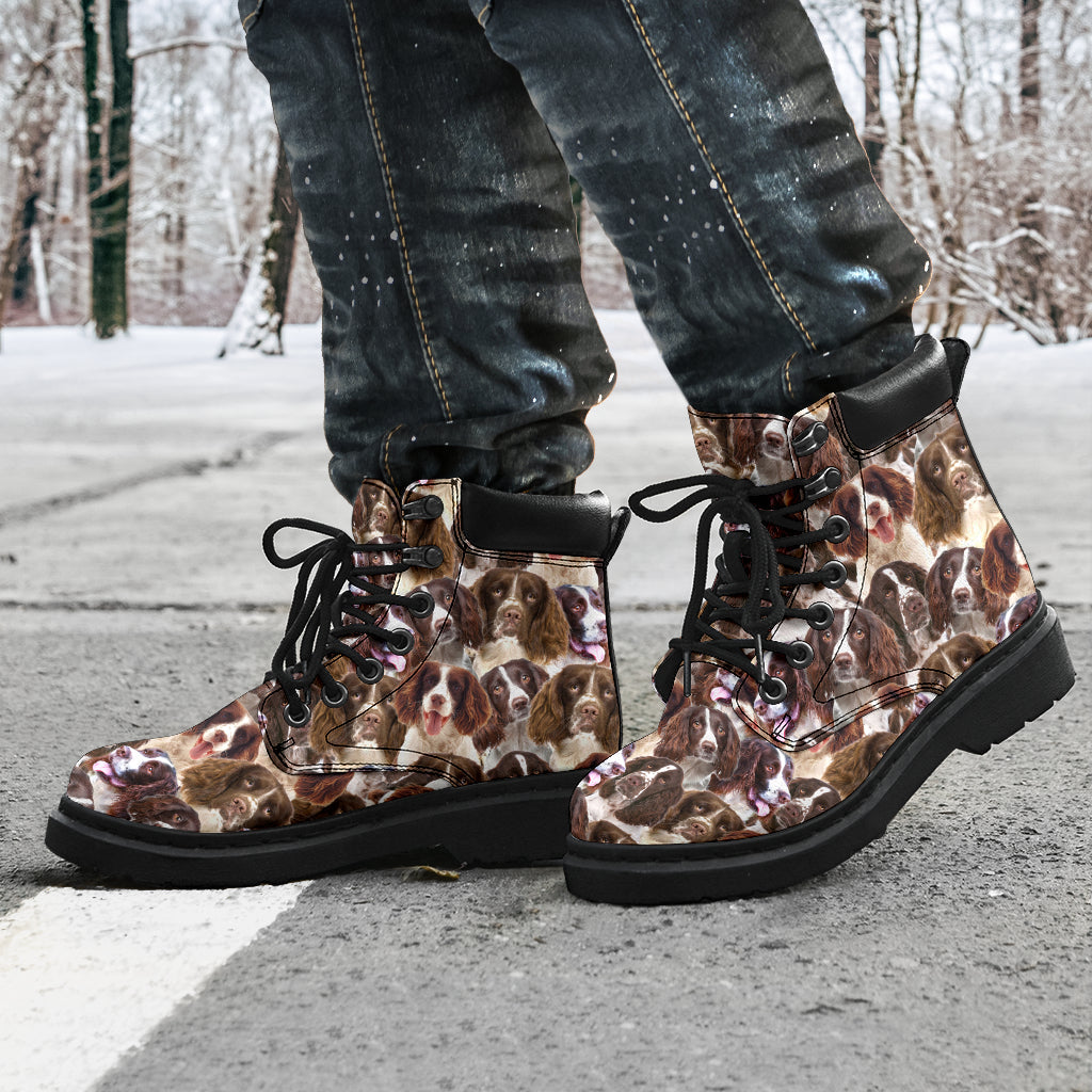 English Springer Spaniel Full Face all weather boots