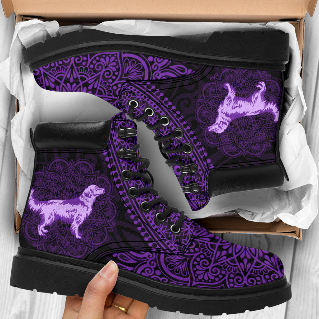 Golden Retriever Mandala all weather boots