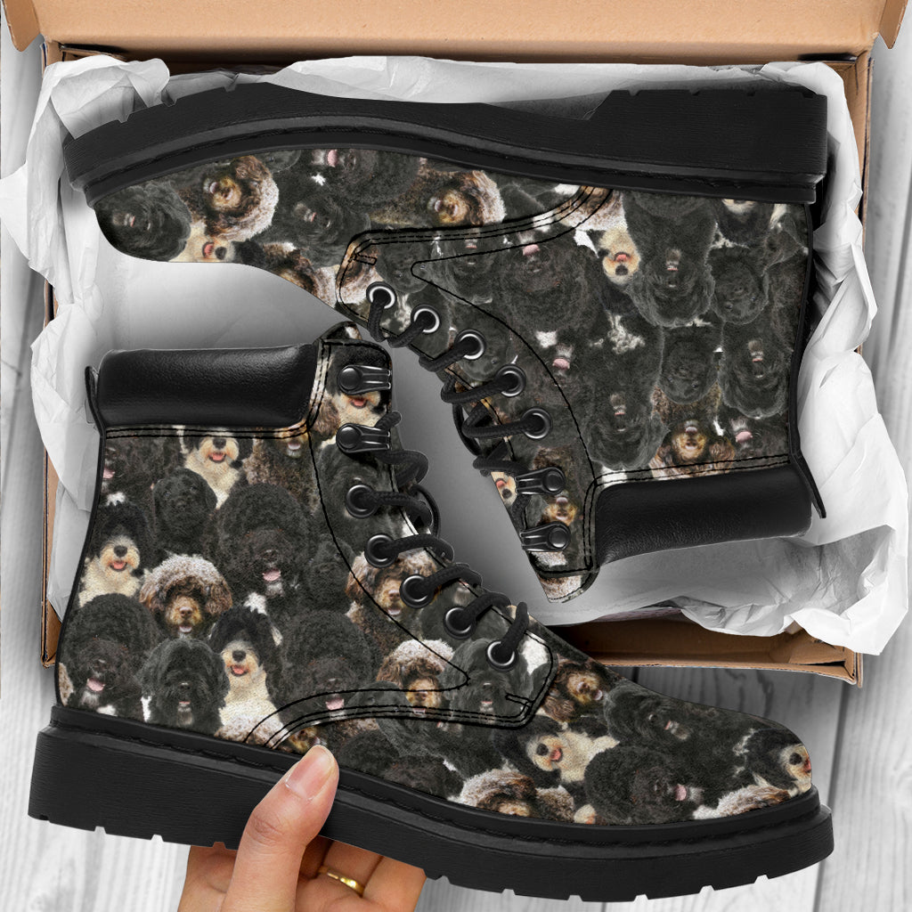 Portuguese Water Dog Full Face all weather boots