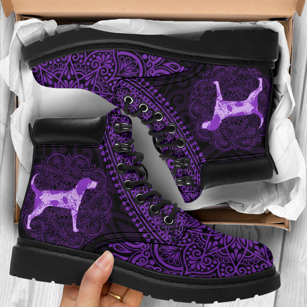 Treeing Walker Coonhound Mandala all weather boots