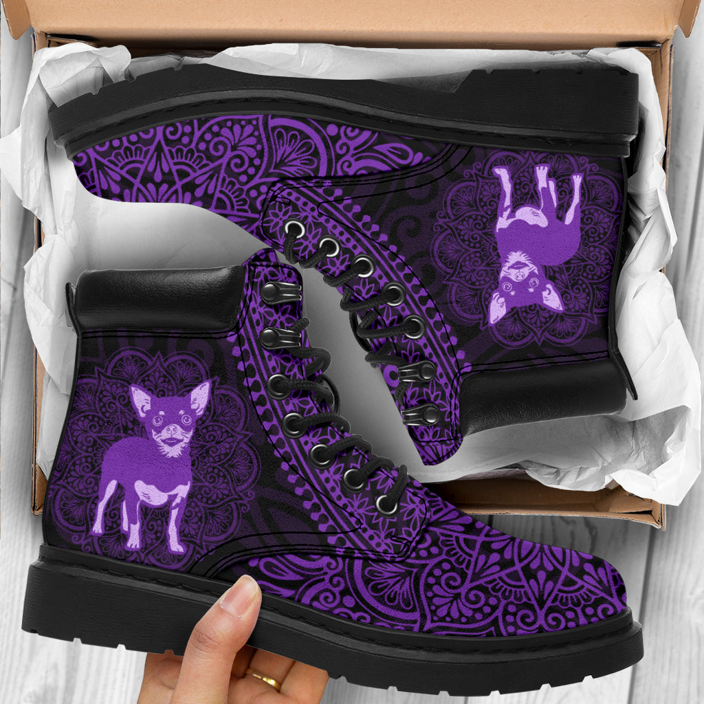 Chihuahua Mandala all weather boots