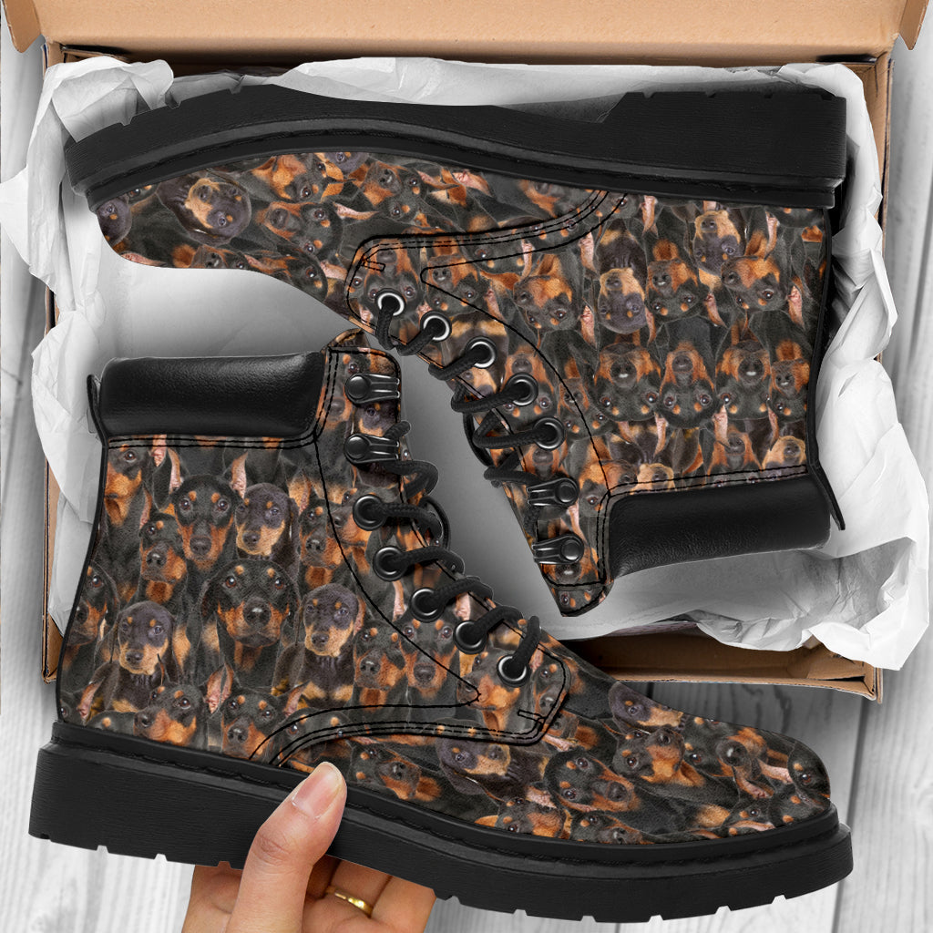 German Pinscher Full Face all weather boots
