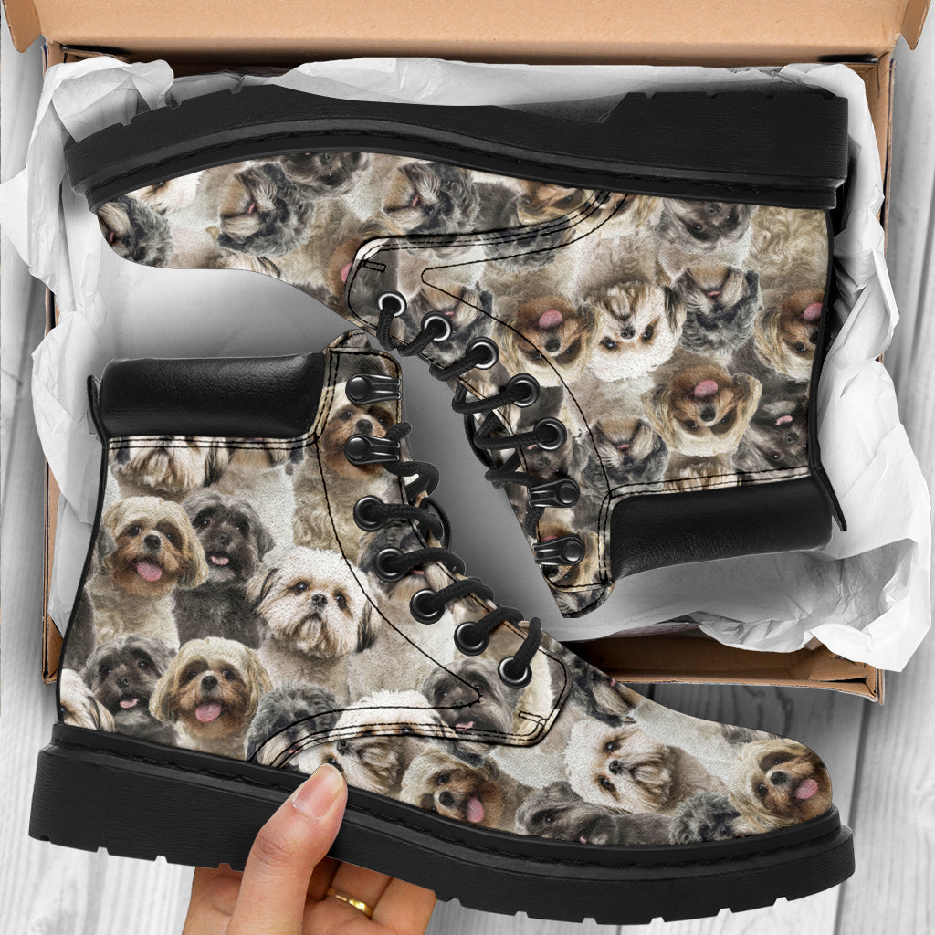 Shih Tzu Full Face all weather boots