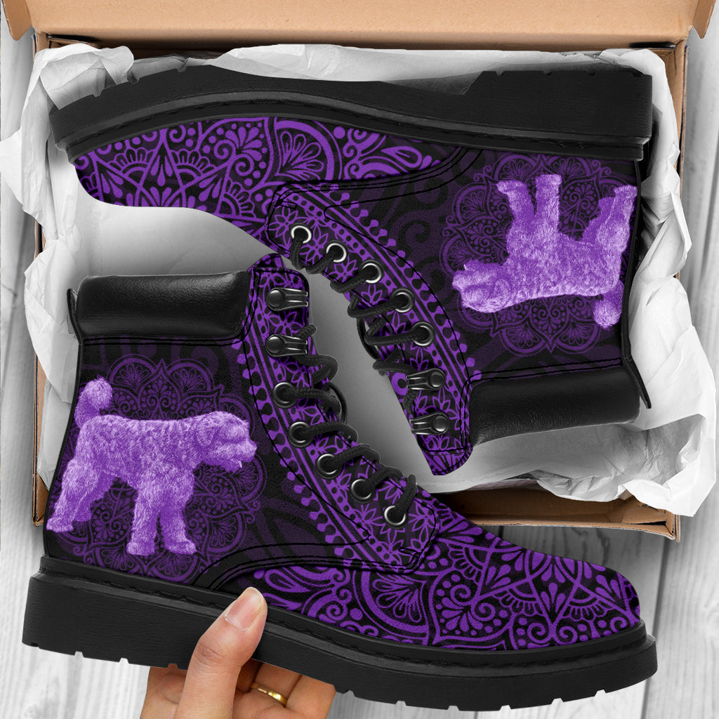 Portuguese Water Dog Mandala all weather boots