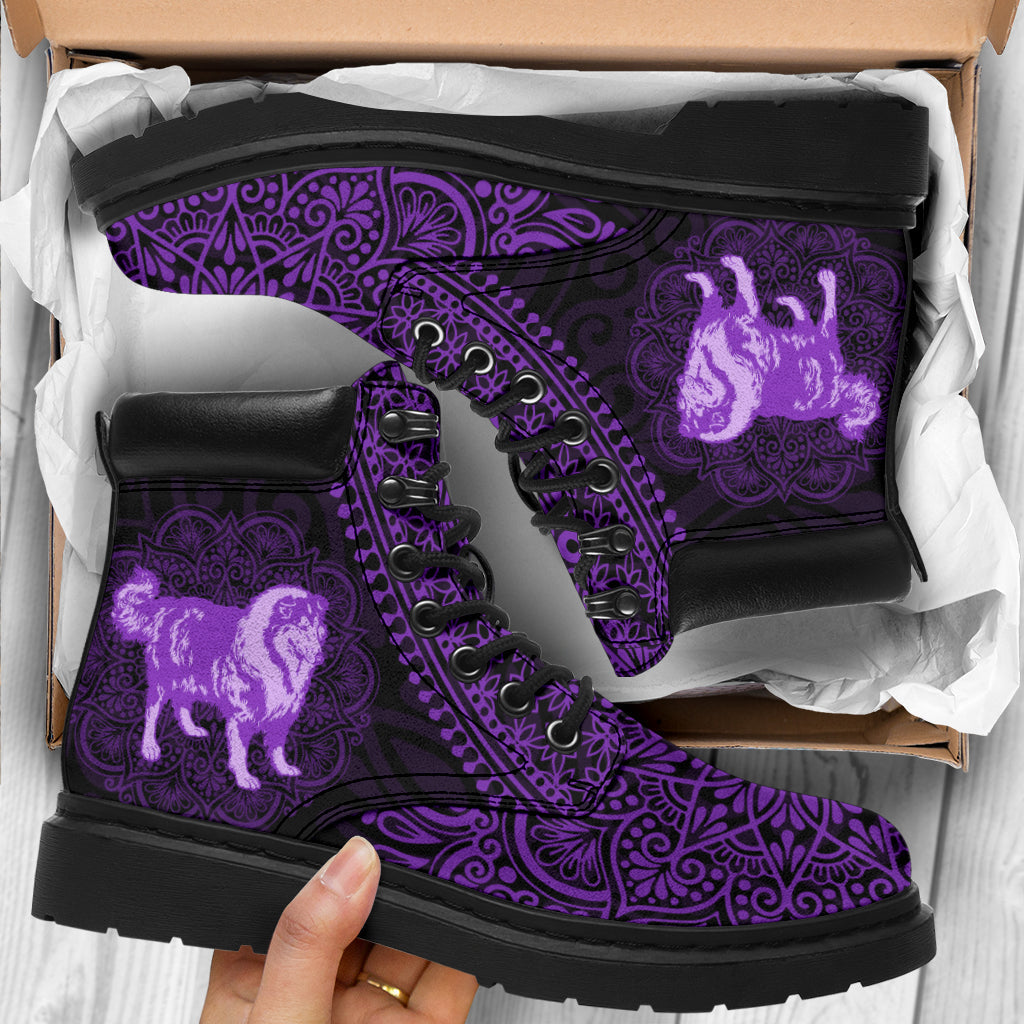 Rough Collie Mandala all weather boots