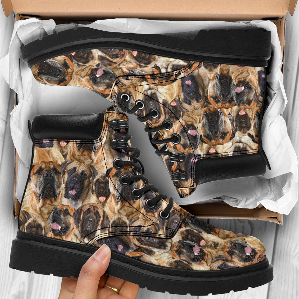 English Mastiff Full Face all weather boots