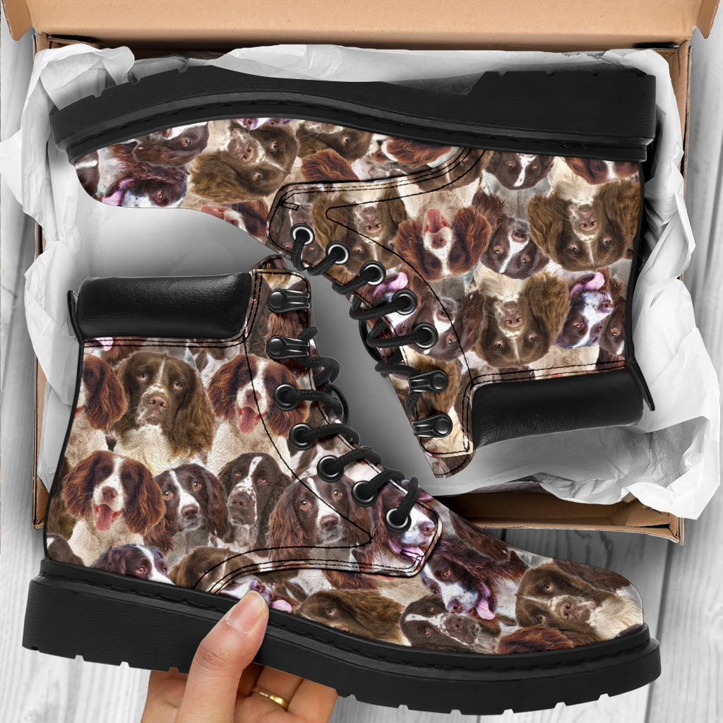 English Springer Spaniel Full Face all weather boots