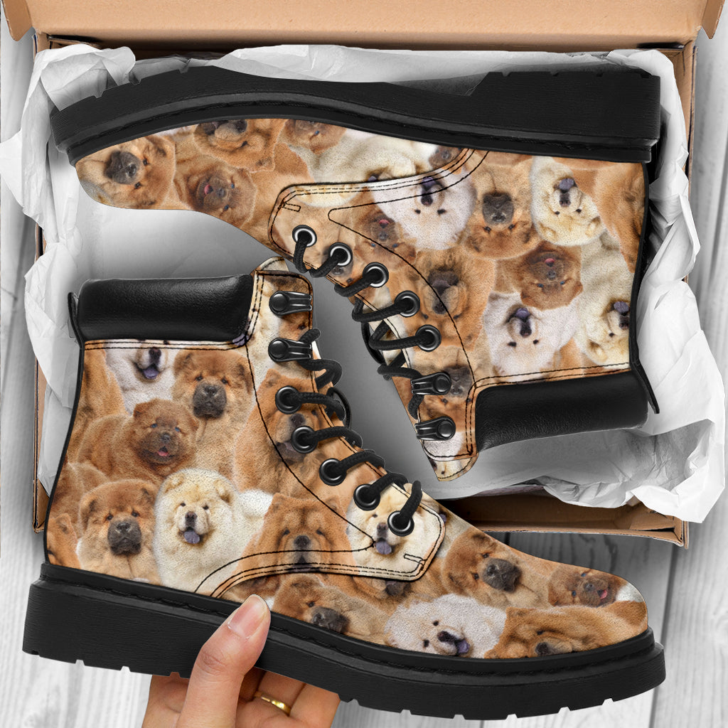 Chow Chow Full Face all weather boots