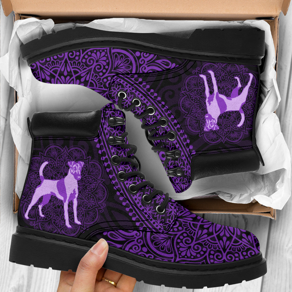 Smooth Fox Terrier Mandala all weather boots